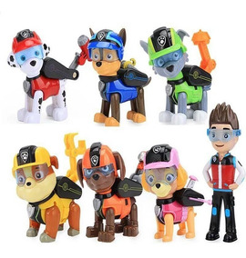 Paw Patrol Patrulla Canina Set X7 Anime Decoración Tortas - 