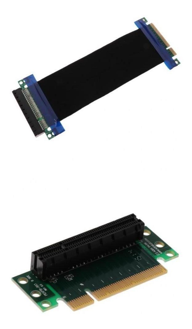1x PCI-E 8X Extensive Cable para Computadora PC de Alta Calidad PCI-e 8x Extender Riser Tarjeta