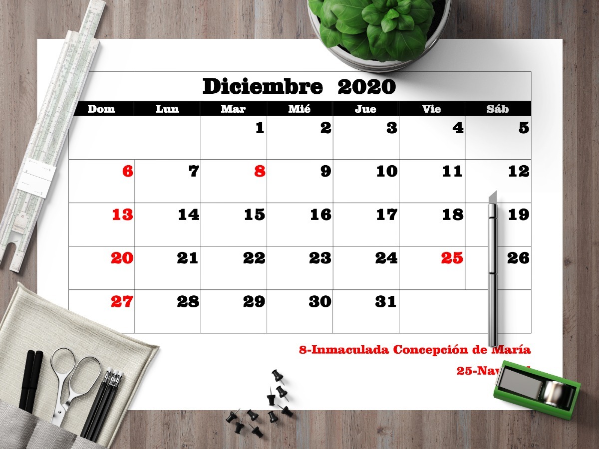 Calendario 2020 En Excel Excel Total