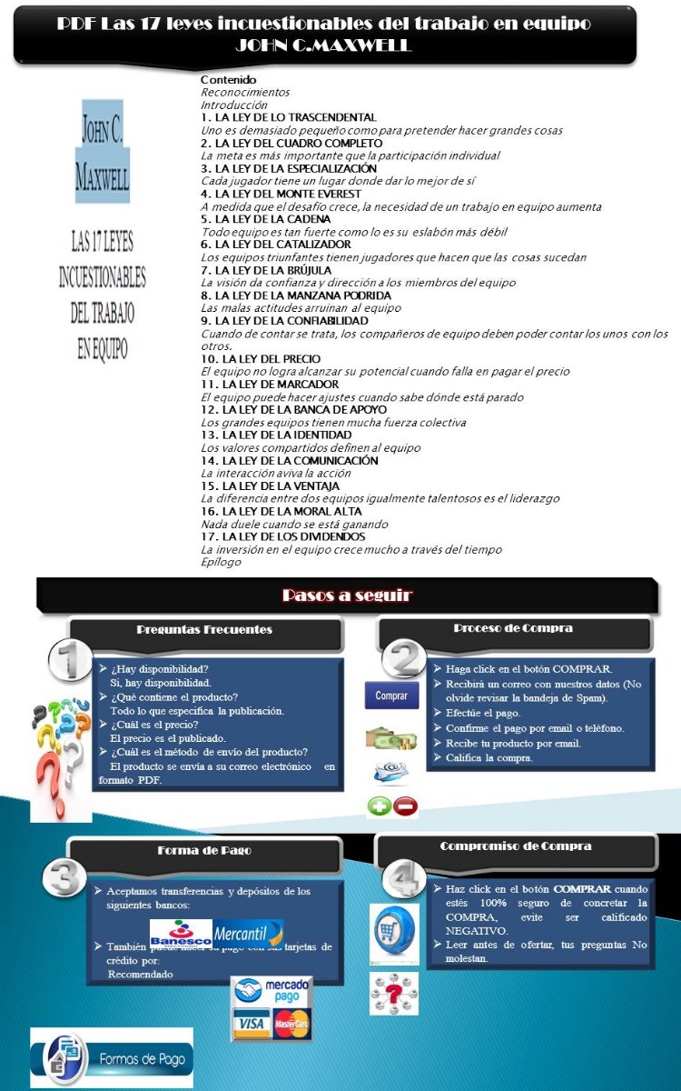 17 leyes del trabajo de equipo pdf