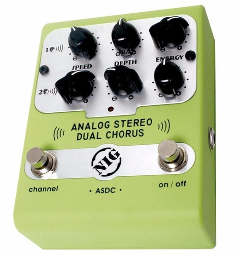 Pedal Chorus Analog Stereo Dual Asdc - Nig C/ Nf + Brinde - R$ 594,93