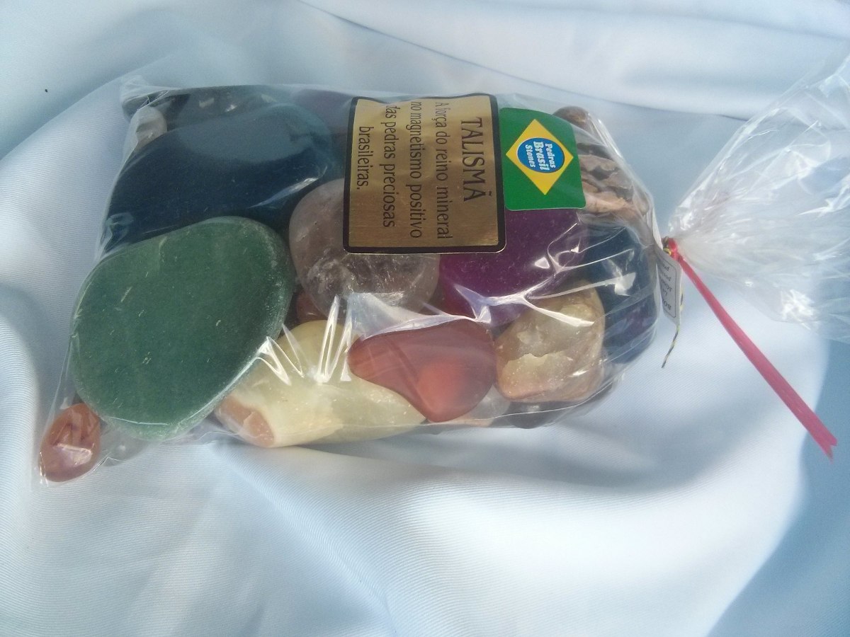 Pedras Semi Preciosas Brasileiras Mistas Roladas 2 Kg  R$ 78,00 em