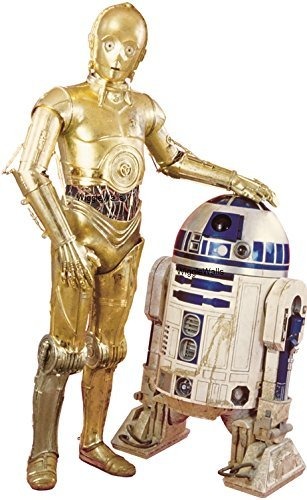 Pegatina De Pared Extraible C 3po R2 D2 Droid C3po R2d2 Bb8