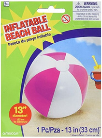 Pelota Inflable Playa Amscan De Juguete En Rosado El L OPXn0kNwZ8