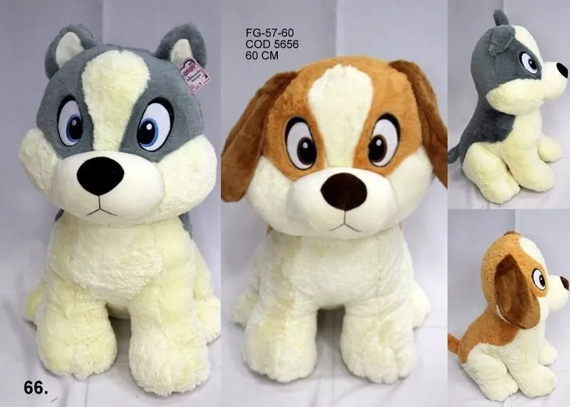 perro lobo peluche