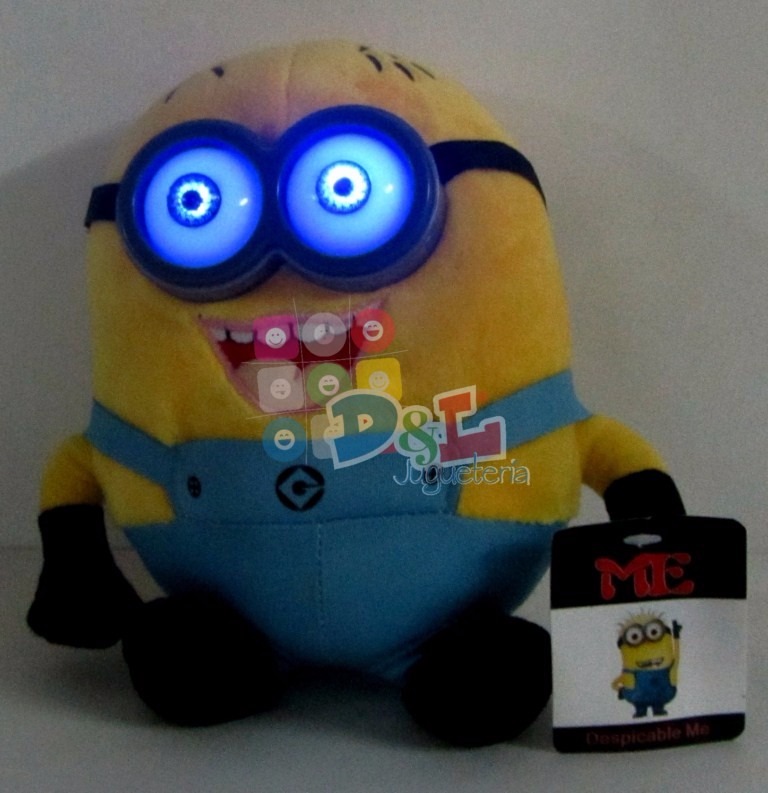 Minions Mirá El Brilla Luces Música Video Peluches Banana 3d wmN80vn