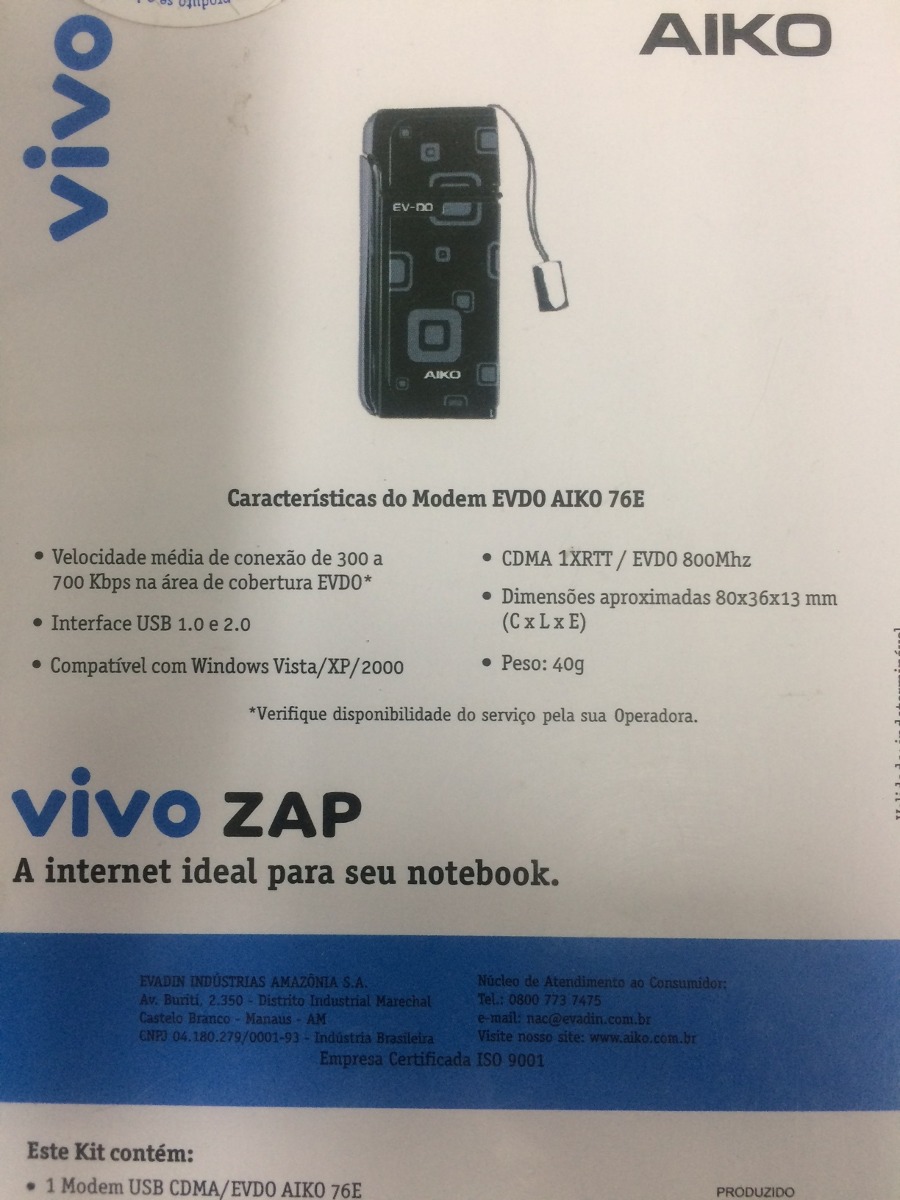 EVDO AIKO 76E WINDOWS XP DRIVER DOWNLOAD