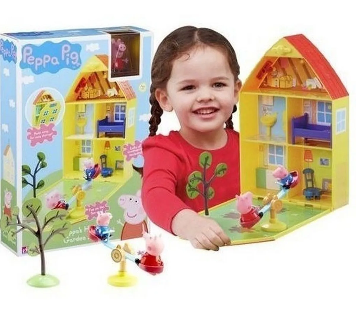 casa peppa pig jardin