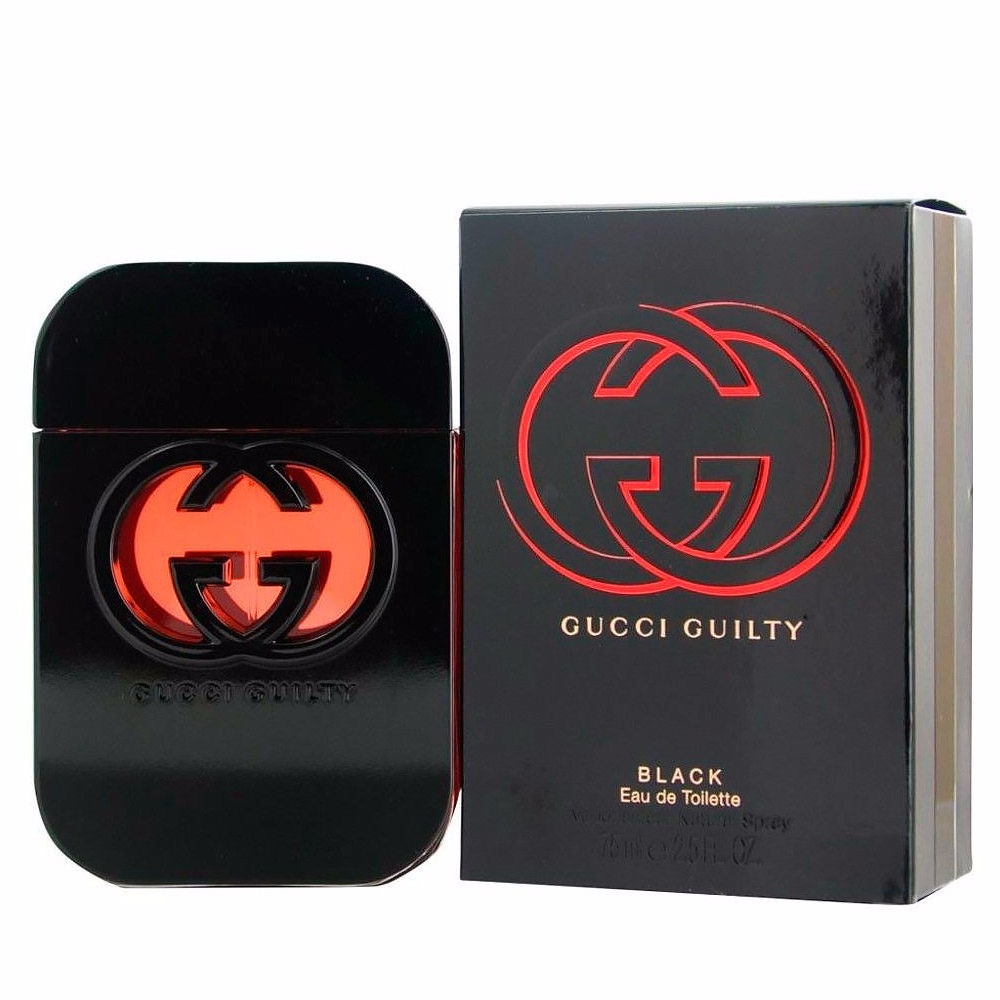 Perfume Gucci Guilty Black Feminino Edt 75ml Original - R$ 288,99 em