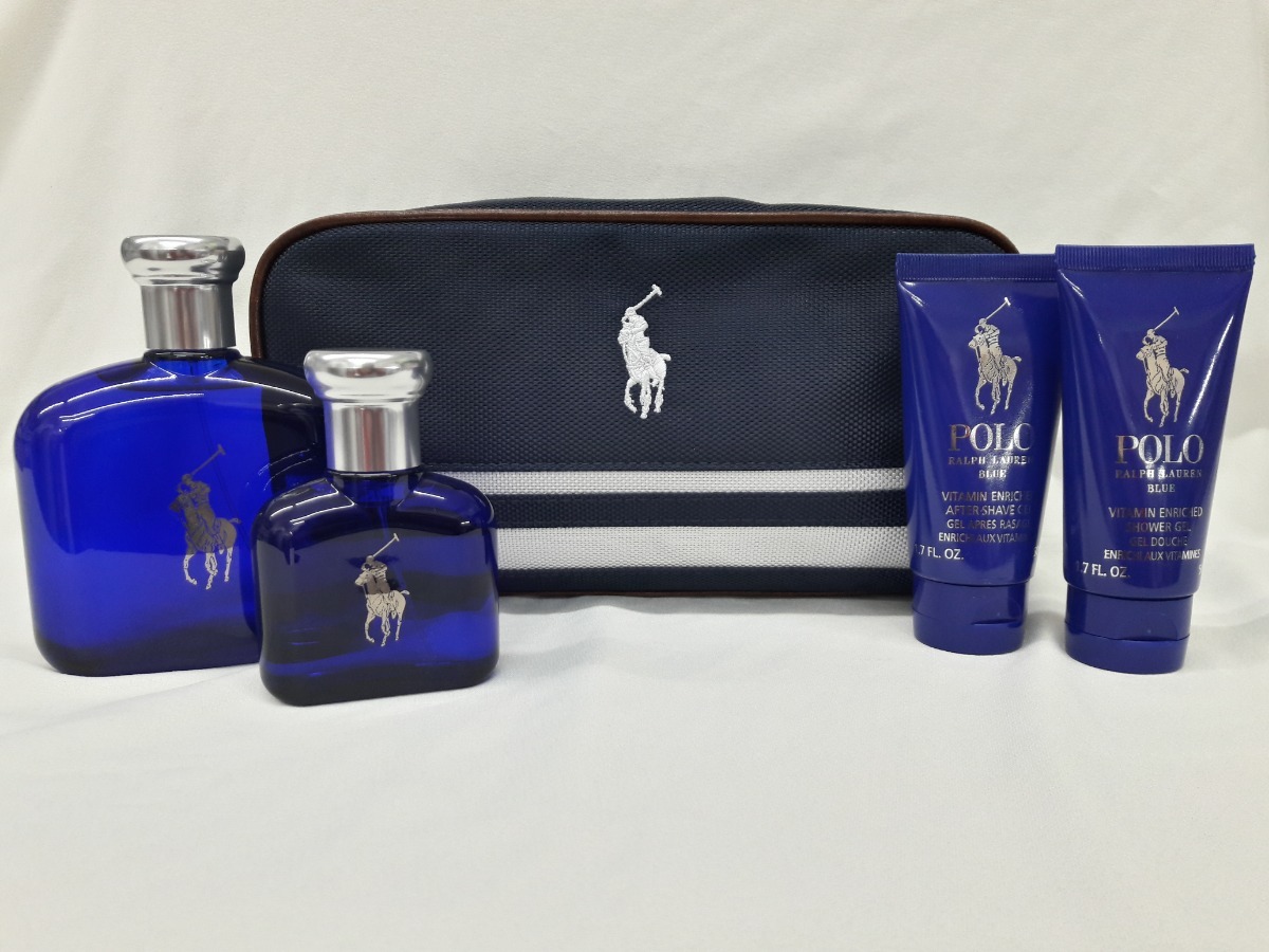 cofre trilogía ralph lauren polo blue 3 x 40 ml