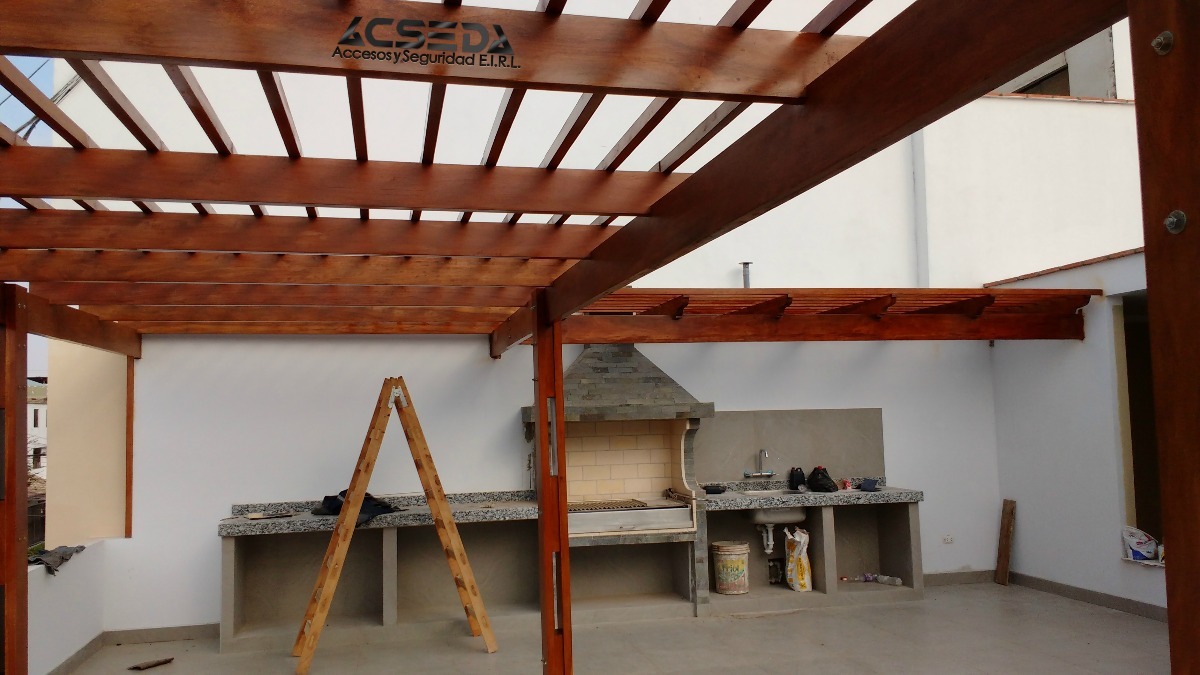 Pergolas De Madera Para Terrazas -casa De Playa Sol Y ...