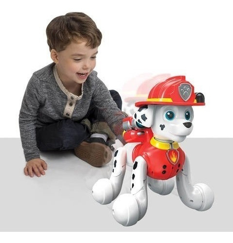 Perro Robot Marshall Paw Patrol Zoomer Interactivo - S ...