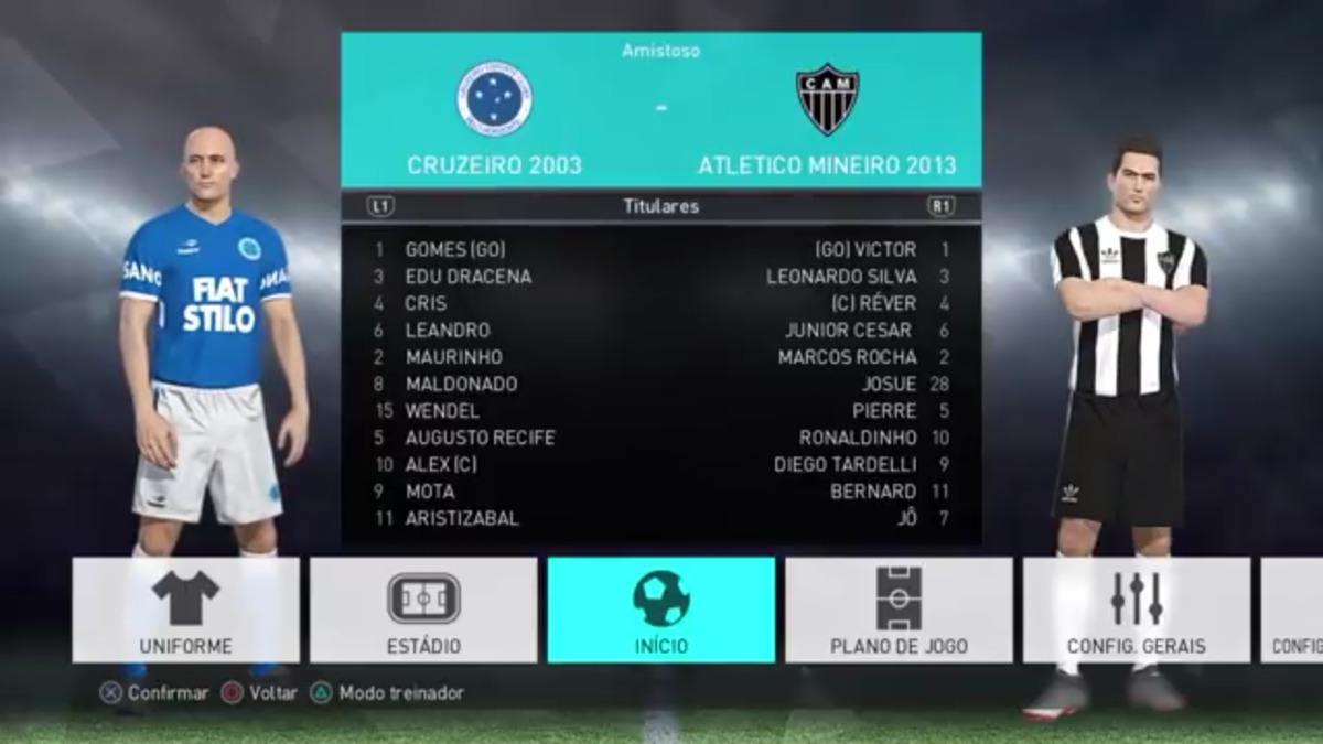 Pes 2018 - Patch Ps4 Com 40 Times Classicos Brasileiros