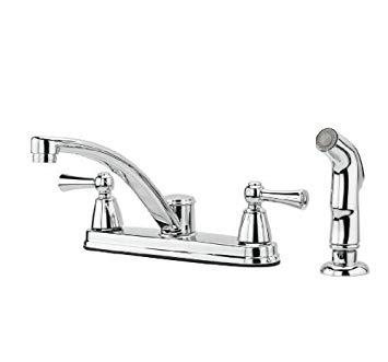 Pfister Shelton 2 Handle Kitchen Faucet With Side Spray Pol