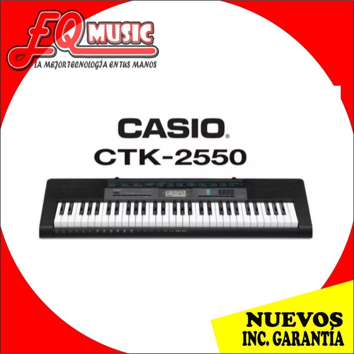 Piano Casio Teclado Ctk 2550 Organo De Paquete - U$S 167,99 en Mercado Libre