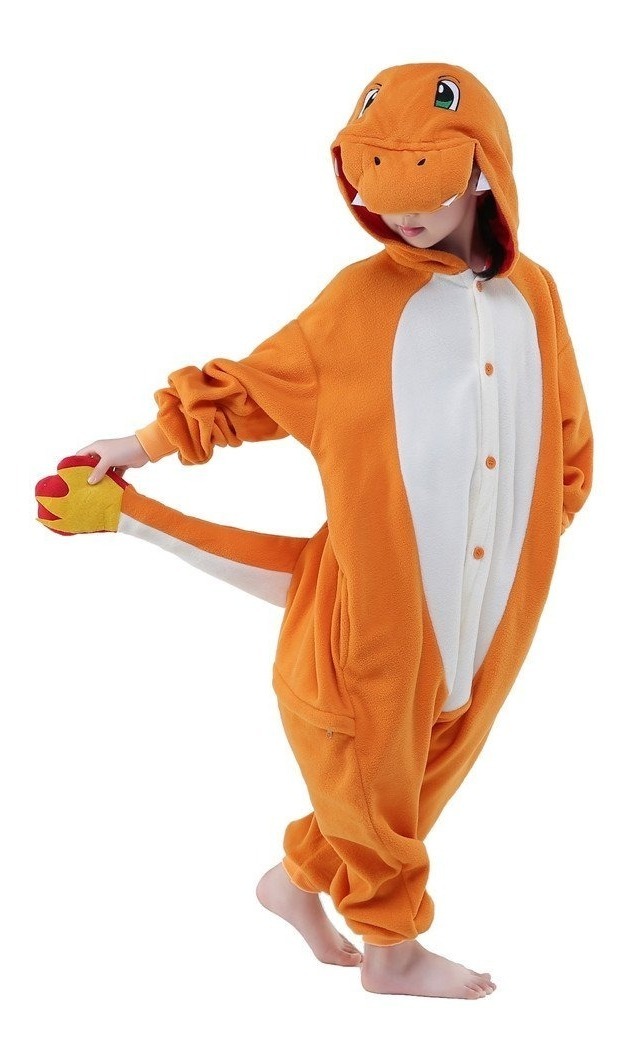color naranja Pijama para niños y niñas Charmander