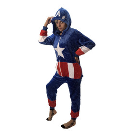 Pijama Kigurumi Capitán América Mameluco Disfraz