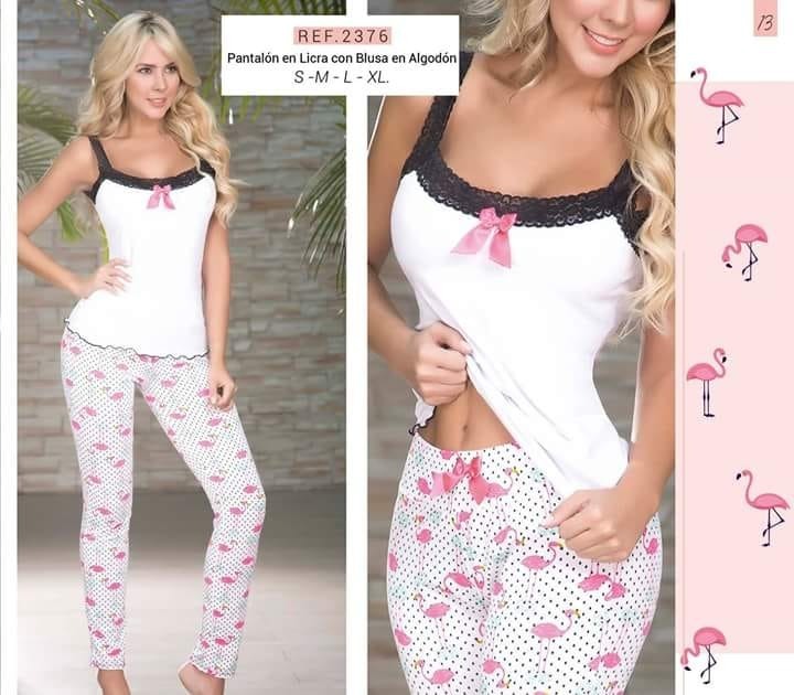 En Camiseta Y Pijama Flamingos MujerPantalon Licra Algodón CBeorxdW