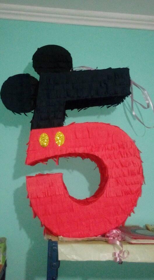 piñata número 5 mickey 650 00 en mercado libre