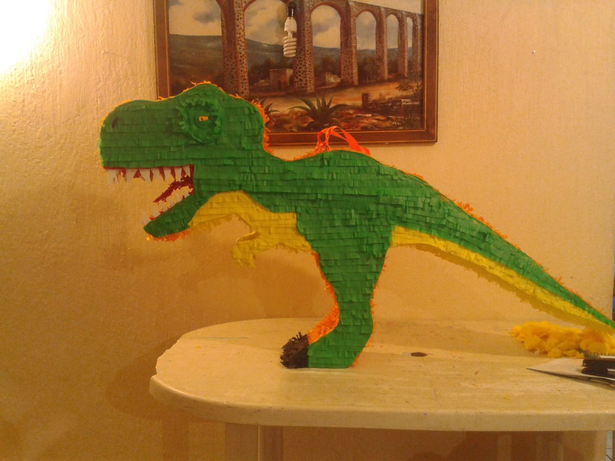Piñata Tiranosaurio Rex, Dinosaurio, Caricaturas - $ 349 