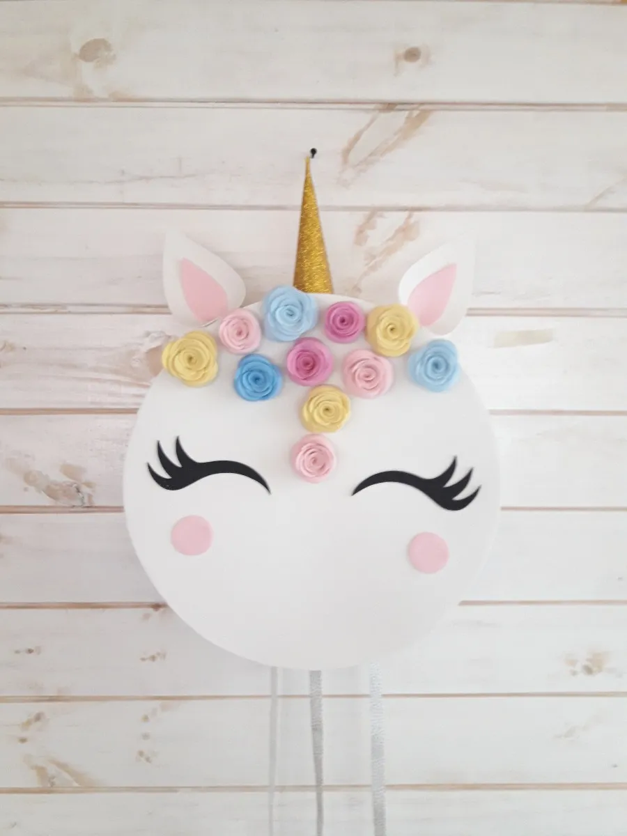 Pegatina Redonda El favor de la cara del unicornio marca el oro | Zazzle.com - craftIdea.org | Unicorn invitations, Unicorn birthday parties, Unicorn birthday