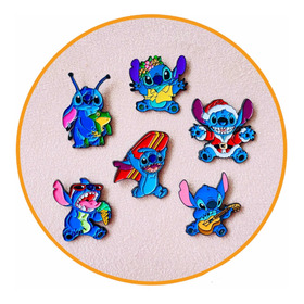 Pins Stitch Diseños Animados - Broches Metálicos Cartoons 
