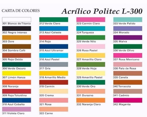 Pintura Acrílica Politec 100 Ml Varios Colores - $ 19.00 