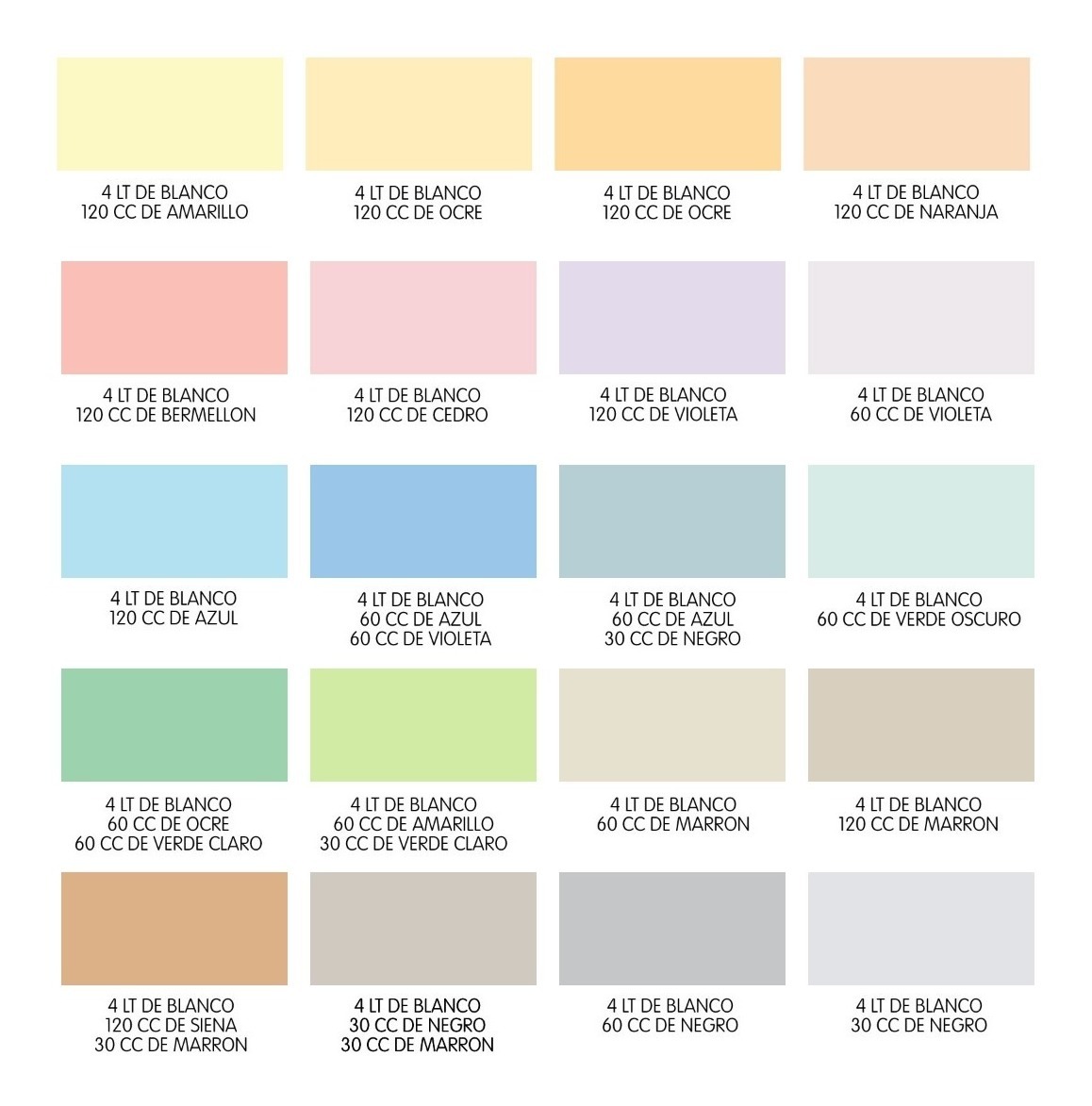 Carta De Colores Latex Interior Alba  Decoratingspecial.com