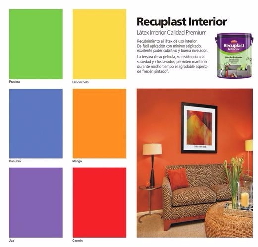 Pintura Interior Latex Premium Colores Sinteplast 4lt 