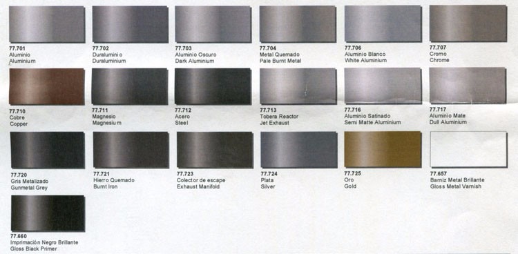 Vallejo Metalic Paint Set Vallejo Metalic Paint Set