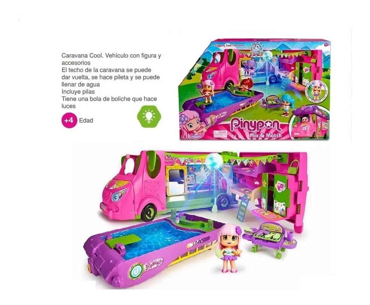 JUGUETERIA SHARIF EXPRESS | Pinypon Caravana Cool Vehiculo Figura Y Acces Sharif Express - $ 13.500,00