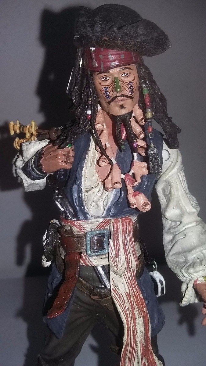 piratas do caribe serie 3 capitâo jack sparrow carnibal r 159