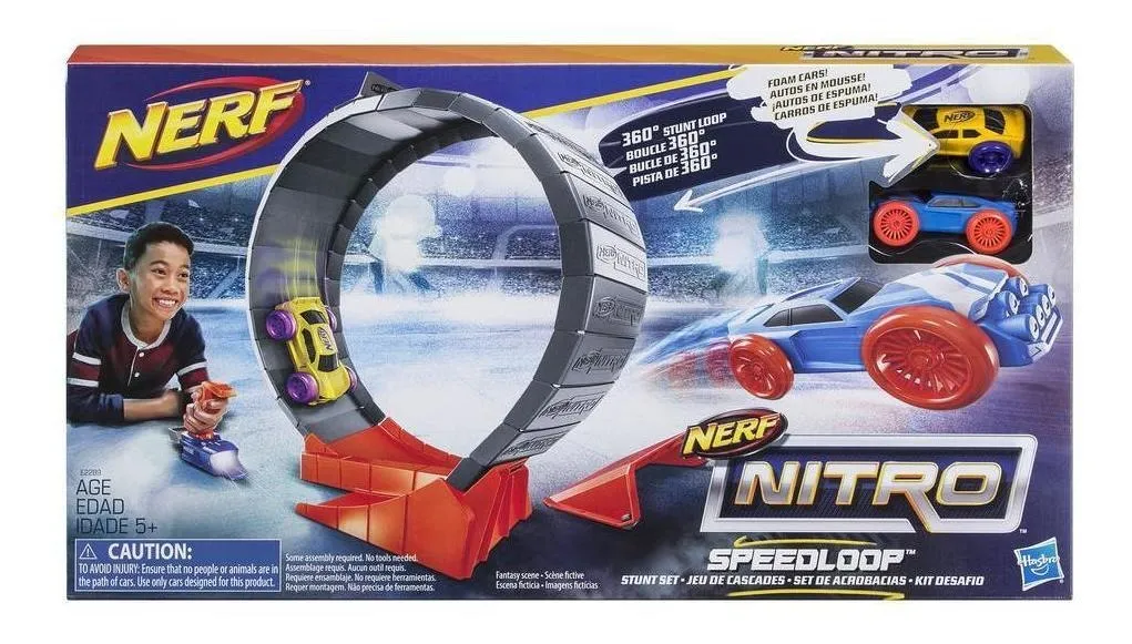 CACHIRULO CAMPEON -Tienda de Juguetes | Pistola Lanza Autos Nerf Nitro Loop Stunt Speedloop Hasbro - $ 4.625,00