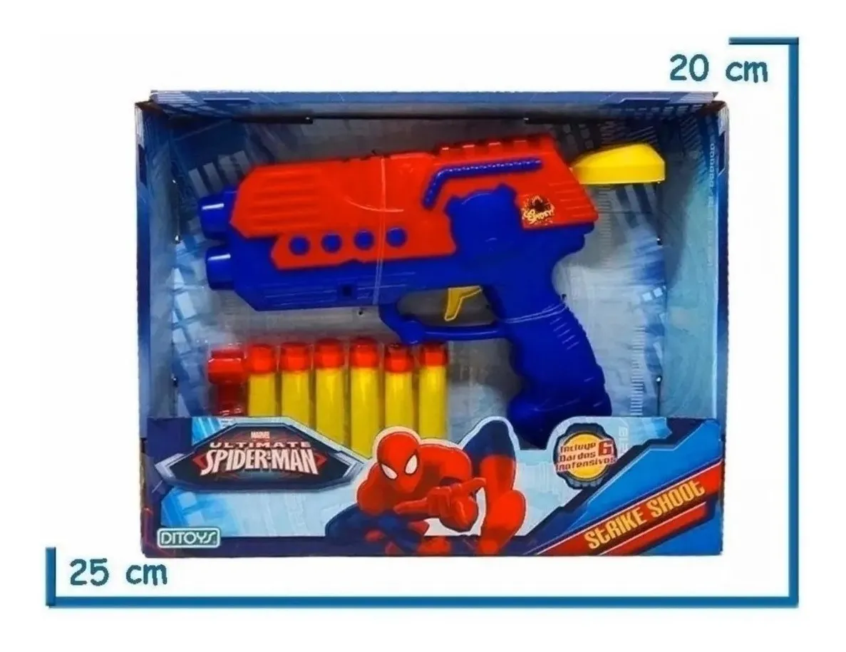 pistola de agua del hombre araña