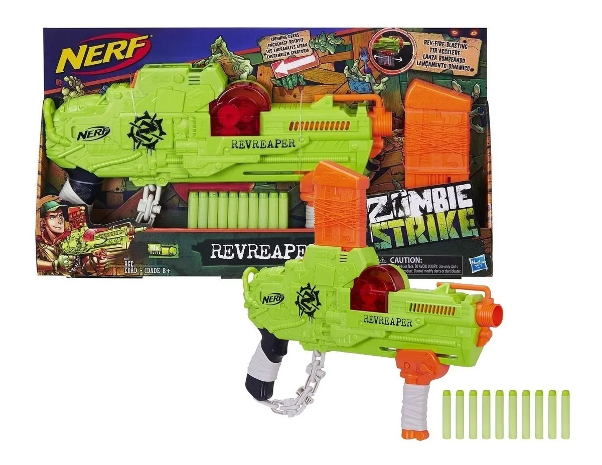 pistola nerf de zombies