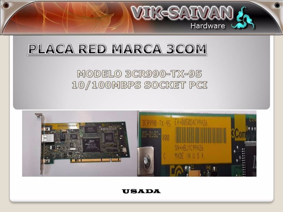 3COM 3CR990-TX-95 10100 PCI DESCARGAR DRIVER 3COM 3CR990-TX-95 10100 PCI DRIVER FOR WINDOWS 7