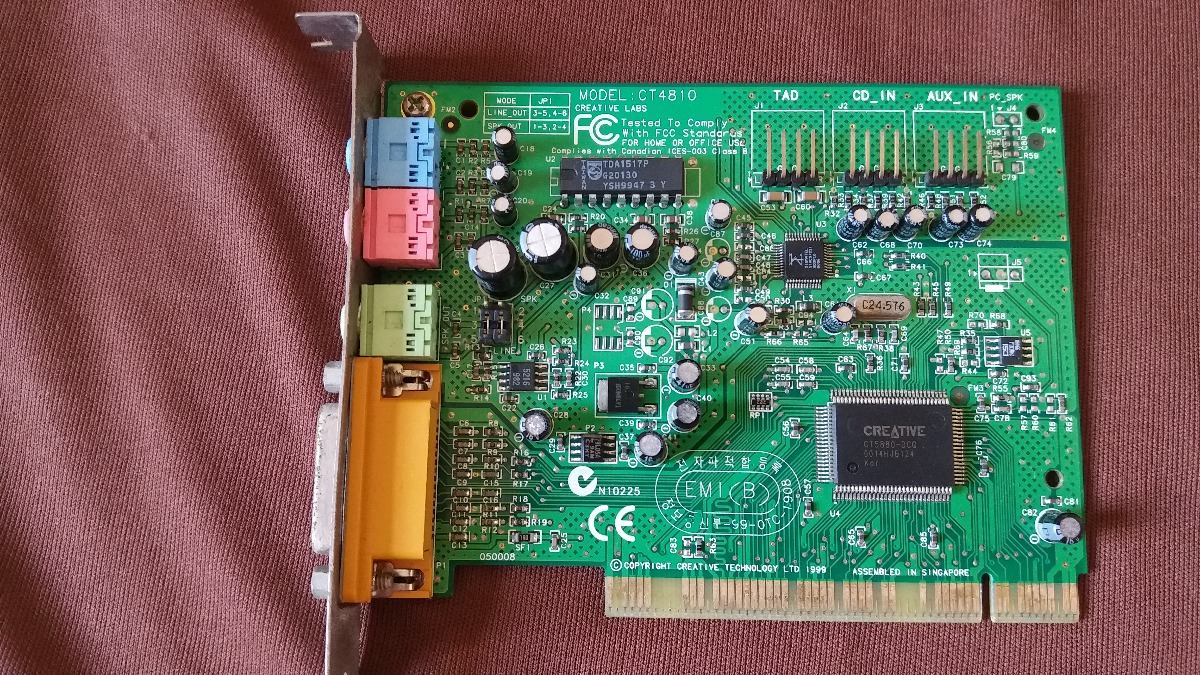 driver placa de som creative ct4810 De som ct4810 creative driver placa