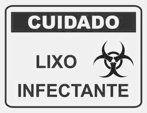 Placa Lixo Infectante - R$ 15,00 em Mercado Livre