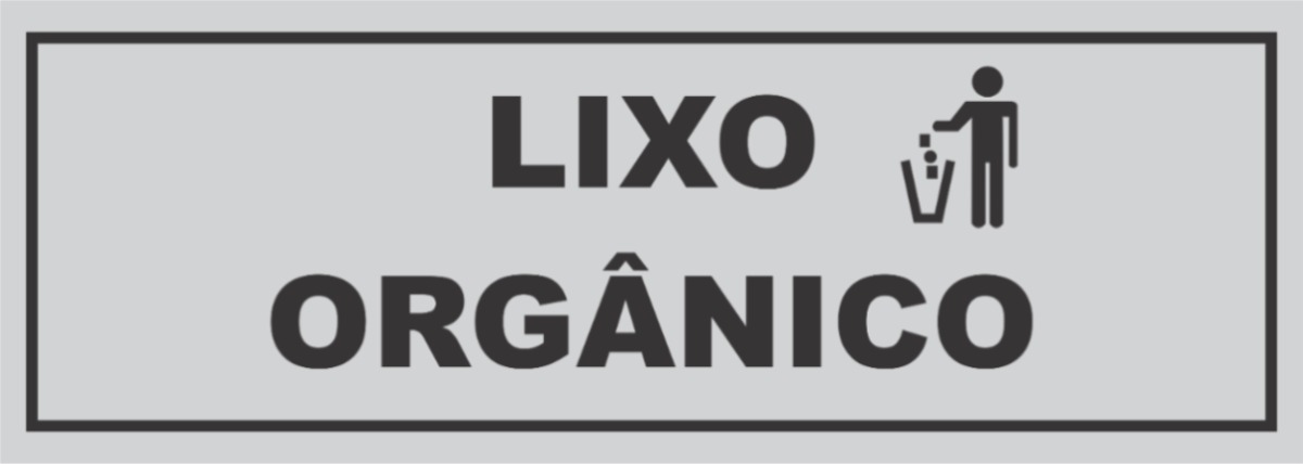 Placa Lixo Organico - R$ 15,00 em Mercado Livre