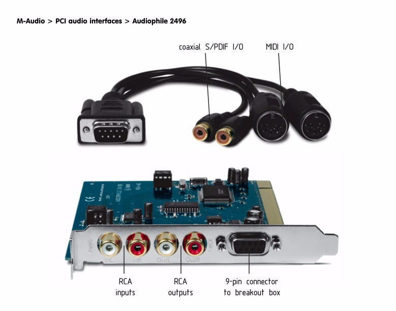 audiophile 2496 m-audio