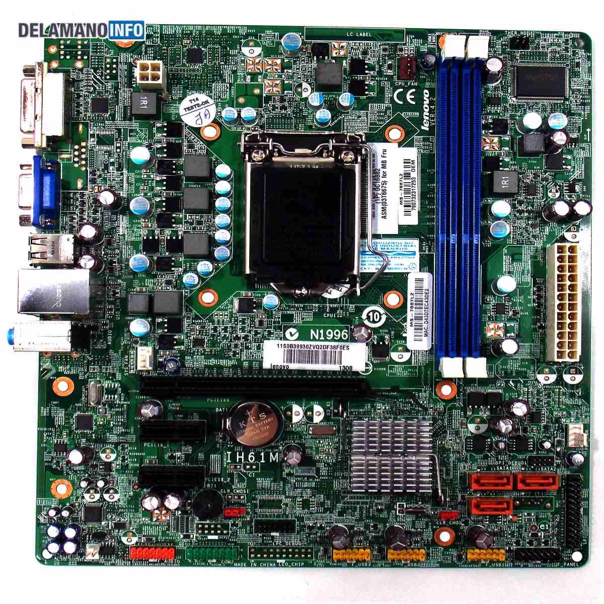 Resultado de imagem para uma imagem de uma placa mae de um computador