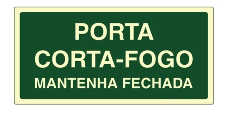 Placa Porta Corta Fogo Sinalize - R$ 28,56 em Mercado Livre