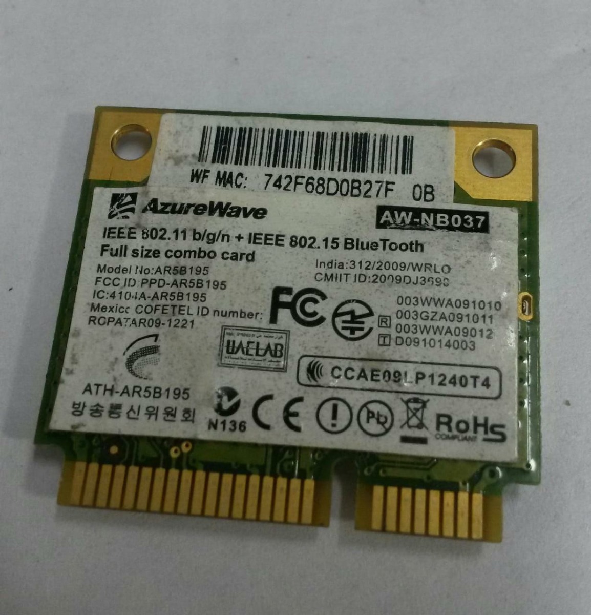 DRIVER: AZUREWAVE AW-NB037 AZUREWAVE AW-NB037 WINDOWS XP DRIVER