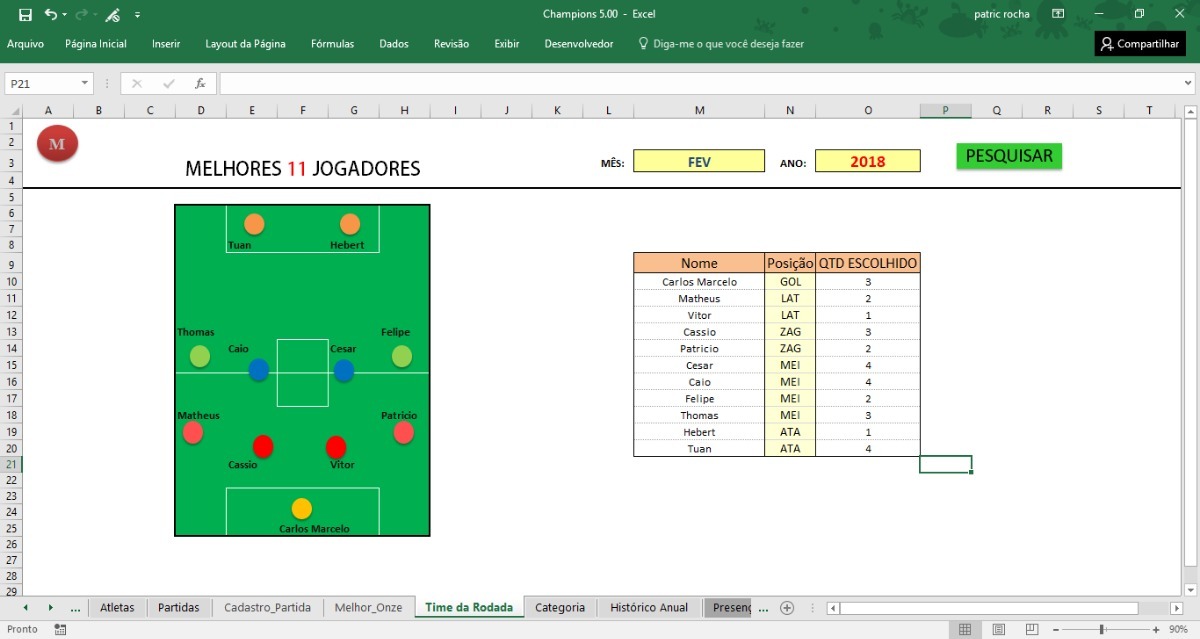 planilha scout futebol planilha scout futebol