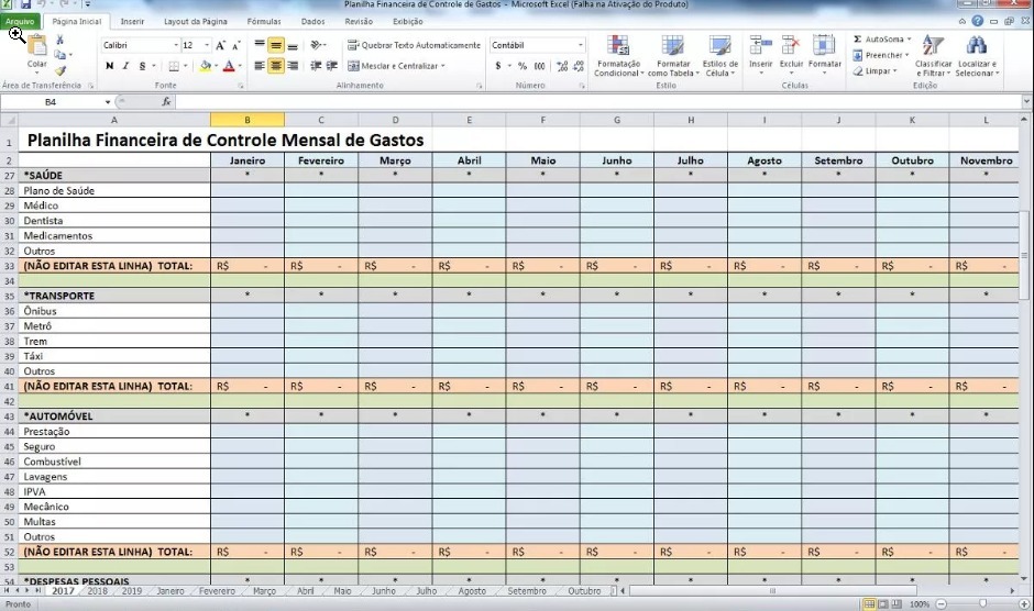 Planilha Para Acompanhamento De Gastos Pessoais Monografia February