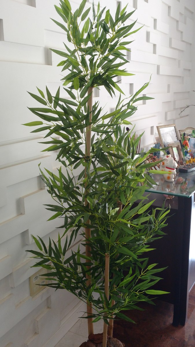 Planta Artificia/arranjo/arvore Bambu 3 Hastes 1,70mt Altura R 290,00 em Mercado Livre