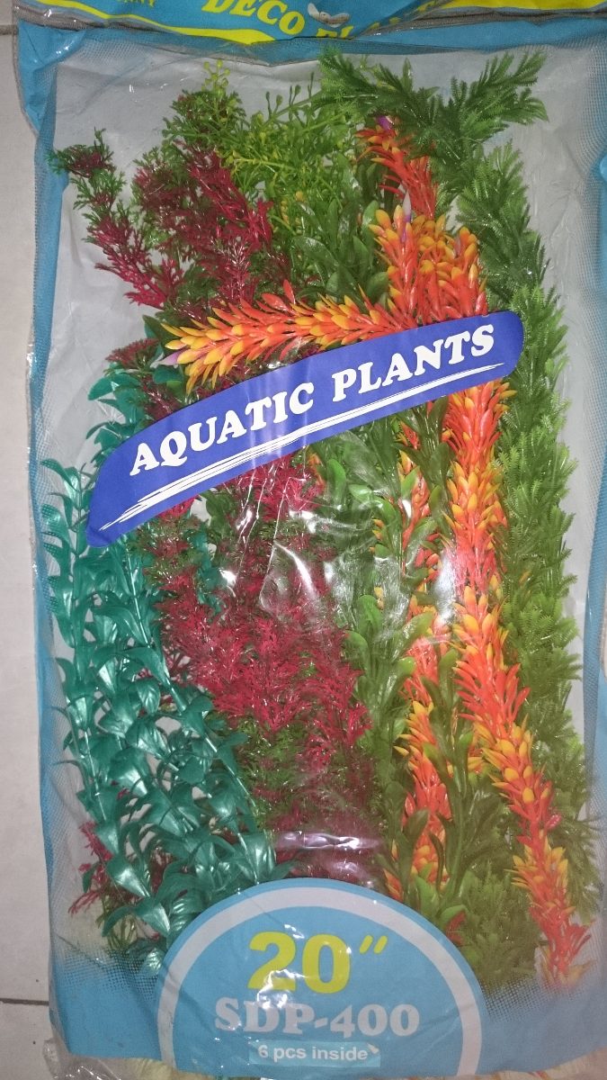Planta Artificial Acuario 6pzs 45cm Agua Dulce Salada 330 00