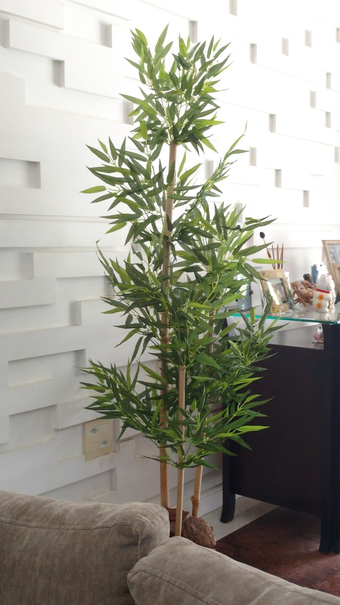 Planta Artificial Árvore Bambu Japonês 3 Hastes 1,60mt Altur - R$ 275