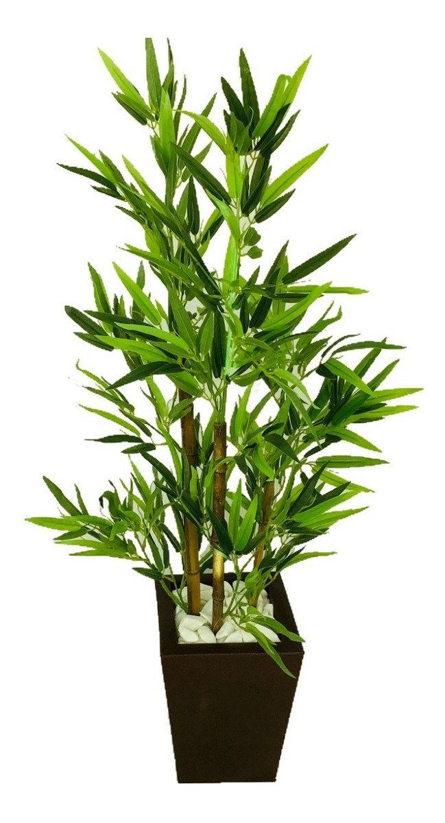 Planta Artificial Bambu Da Sorte Vaso Marrom R 119 99 Em