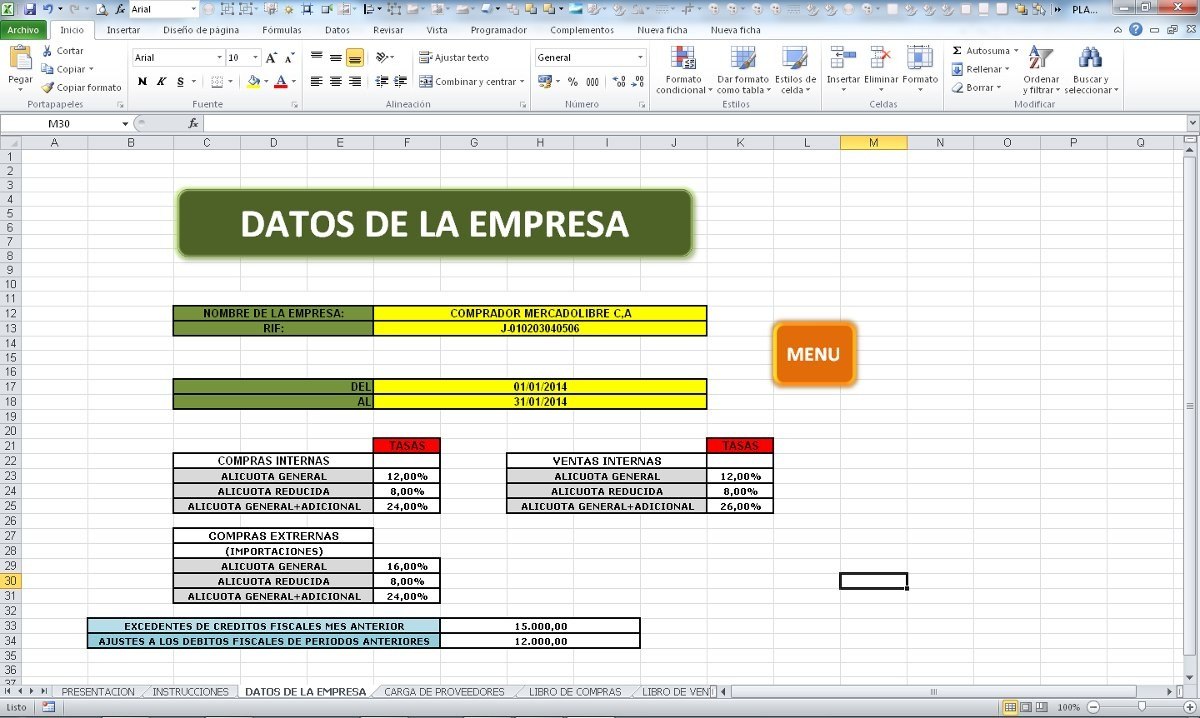 Plantilla excel para forex